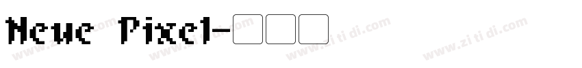 Neue Pixel字体转换